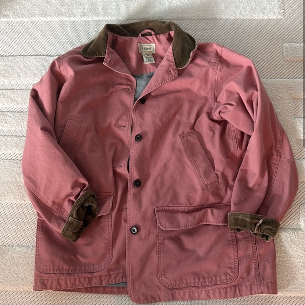 L.L. Bean Pink and Brown vintage barn jacket